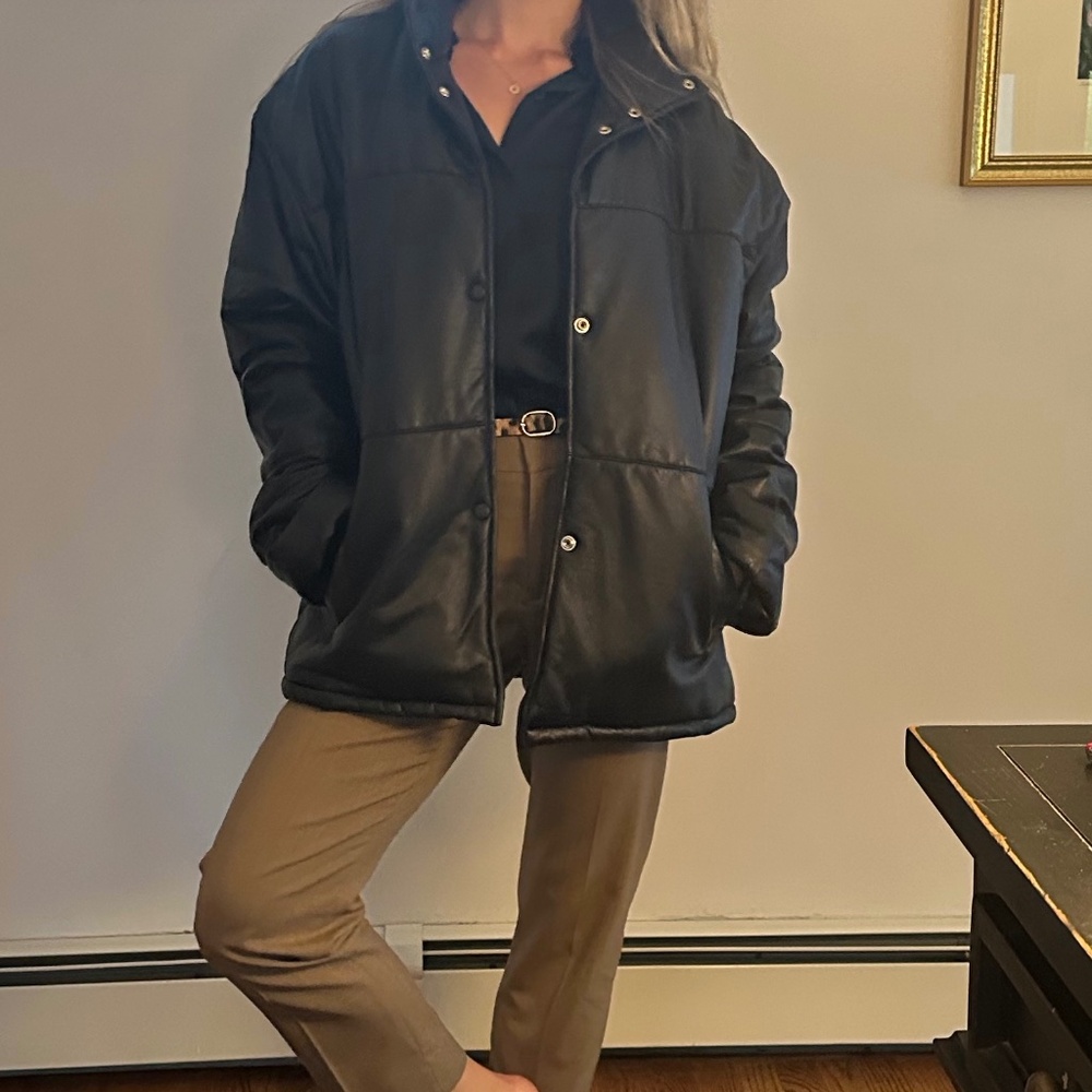 Napa Leather Puffer - image 3